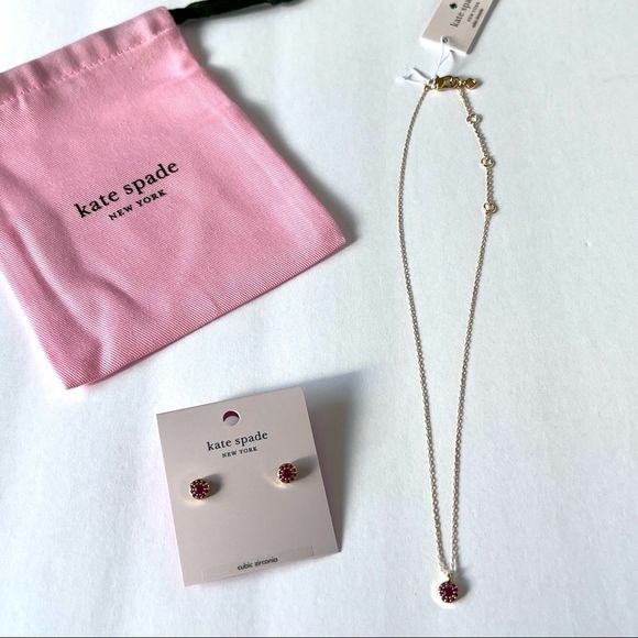 Kate Spade Something Sparkly Necklace and Earrings set - Picture 5 of 10